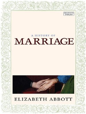 cover image of A History of Marriage